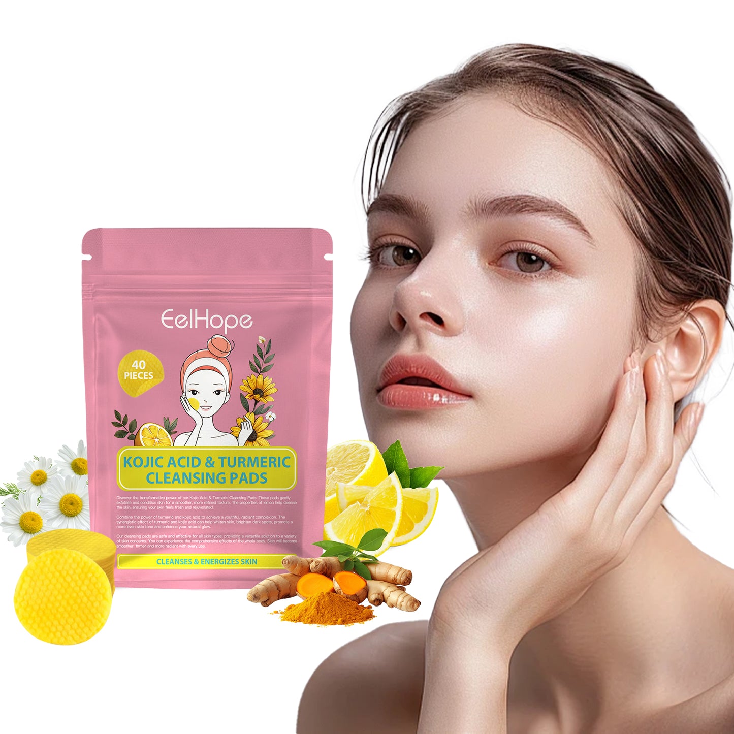 Kojic Acid Turmeric Cleansing Pads